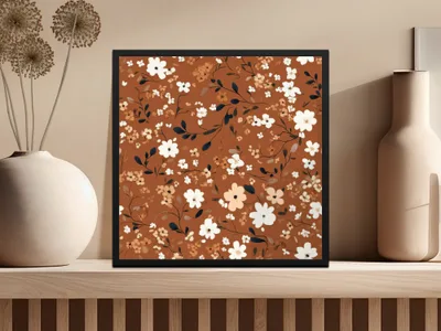 Botanical Floral Pattern Art Print Home Decoration
