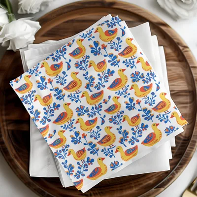 Duck Seamless Pattern Digital, Floral Repeat Pattern, Farm Animal Design, Kids Room Decor, Fabric Design, Scrapbooking Paper - Moore and Mountain