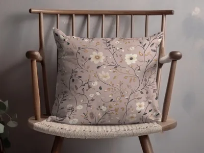 Floral Pattern Decorative Accent Pillow for Home Decor