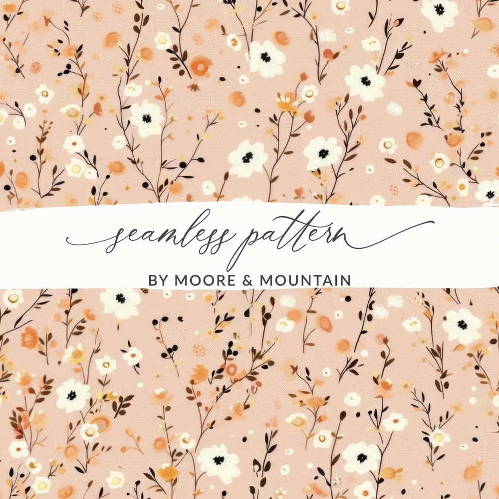 Floral Seamless Pattern by Moore and Mountain Product