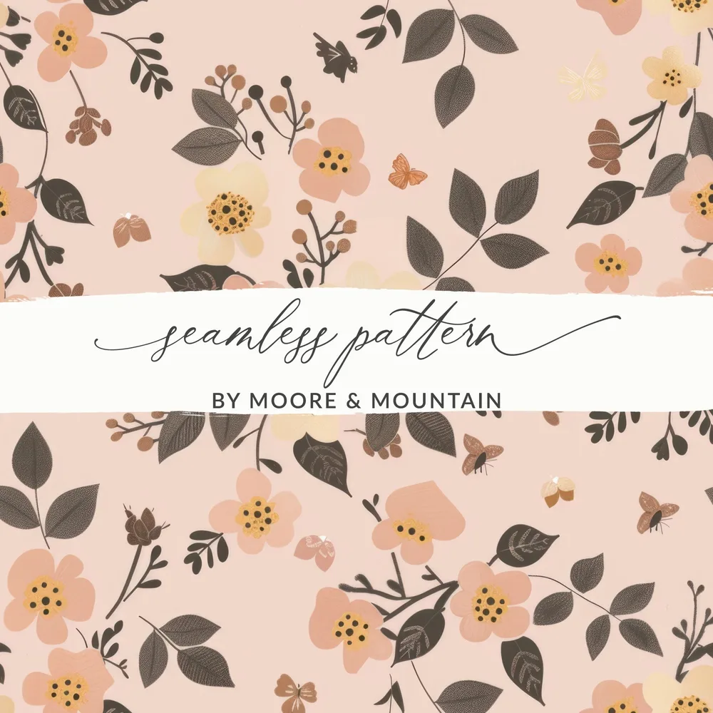Seamless Floral Pattern by Moore & Mountain Design
