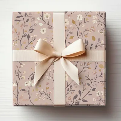 Elegant Floral Gift Box with Bow Design Suitable for Any Occasion