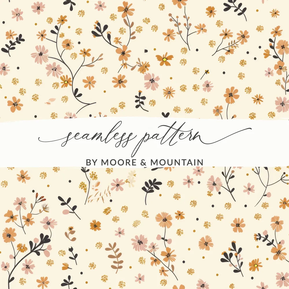 Floral seamless pattern by Moore Mountain design