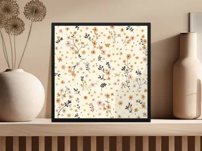 Elegant Floral Patterned Wall Art for Home Decor
