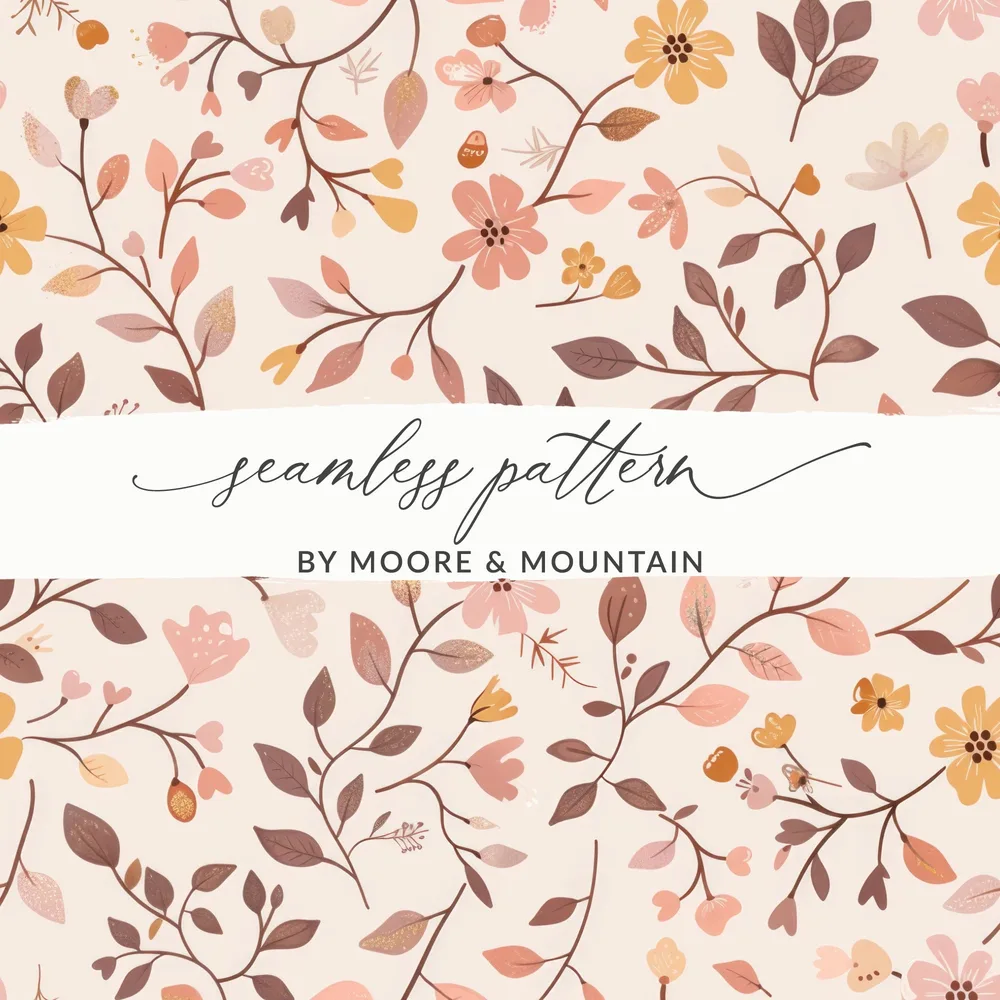 Seamless Floral Pattern by Moore and Mountain Design