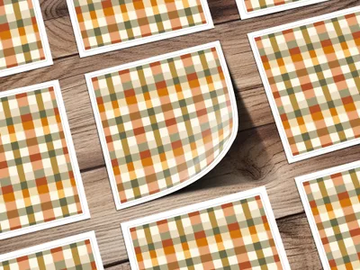 Earth Tone Plaid T-Shirt Digital File, Brown Tan Check Pattern, Seamless Plaid Design, Apparel, Home Decor, Fabric Pattern T-Shirt - Moore and Mountain