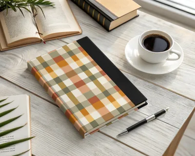 Earth Tone Plaid T-Shirt Digital File, Brown Tan Check Pattern, Seamless Plaid Design, Apparel, Home Decor, Fabric Pattern T-Shirt - Moore and Mountain