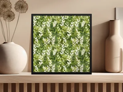 Lush Greenery Botanical Print Wall Art for Home Decor