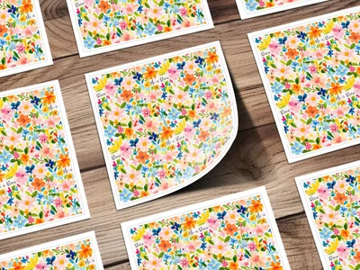 Easter Floral He is Risen Pattern Delicate Springtime Design Seamless Pattern - Moore and Mountain