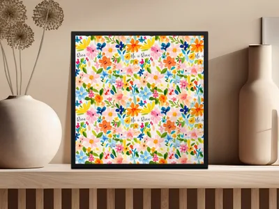 Easter Floral He is Risen Pattern Delicate Springtime Design Seamless Pattern - Moore and Mountain