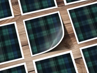 Elegant Black and Green Tartan Seamless Pattern Design Digital - Moore and Mountain