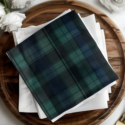 Elegant Black and Green Tartan Seamless Pattern Design Digital - Moore and Mountain