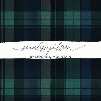 Elegant Blue And Green Plaid Scottish Tartan Background