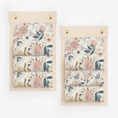 Beautiful Floral Print Window Coverings with Rose Design