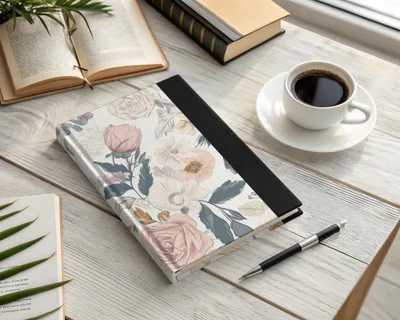 Elegant Floral Hardcover Journal for Personal Notes