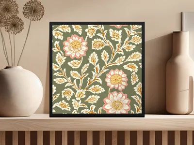 Elegant Chintz Floral Seamless Pattern Design for Interiors - Moore and Mountain