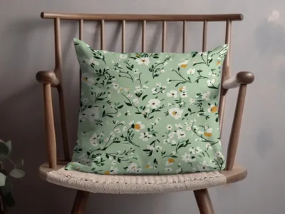 Floral Pattern Decorative Cushion For Home Decor