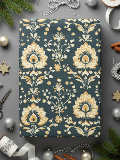 Elegant Floral Indian Motif Design Pattern Seamless - Moore and Mountain