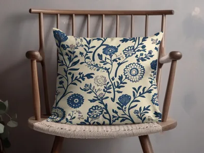 Elegant Floral Motif Vintage Style Indian Pattern Digital Chinoiserie Seamless - Moore and Mountain