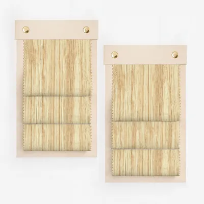 Wooden Pattern Blinds with Gold Accents product