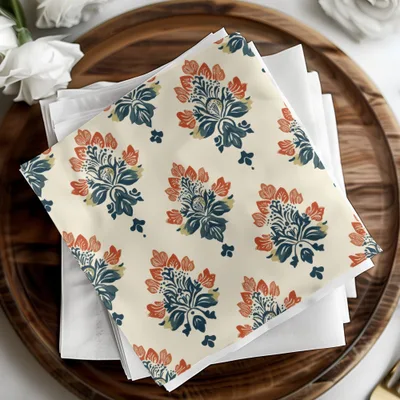 Elegant Seamless Indian Pattern Floral Design Digital Geometric - Moore and Mountain