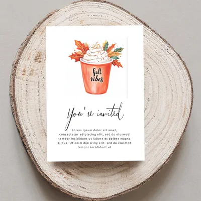 Fall Vibes Coffee PNG Digital Download, Watercolor Pumpkin Spice Latte Clipart, Cozy Autumn Drink Sublimation Design, Fall Aesthetic Art