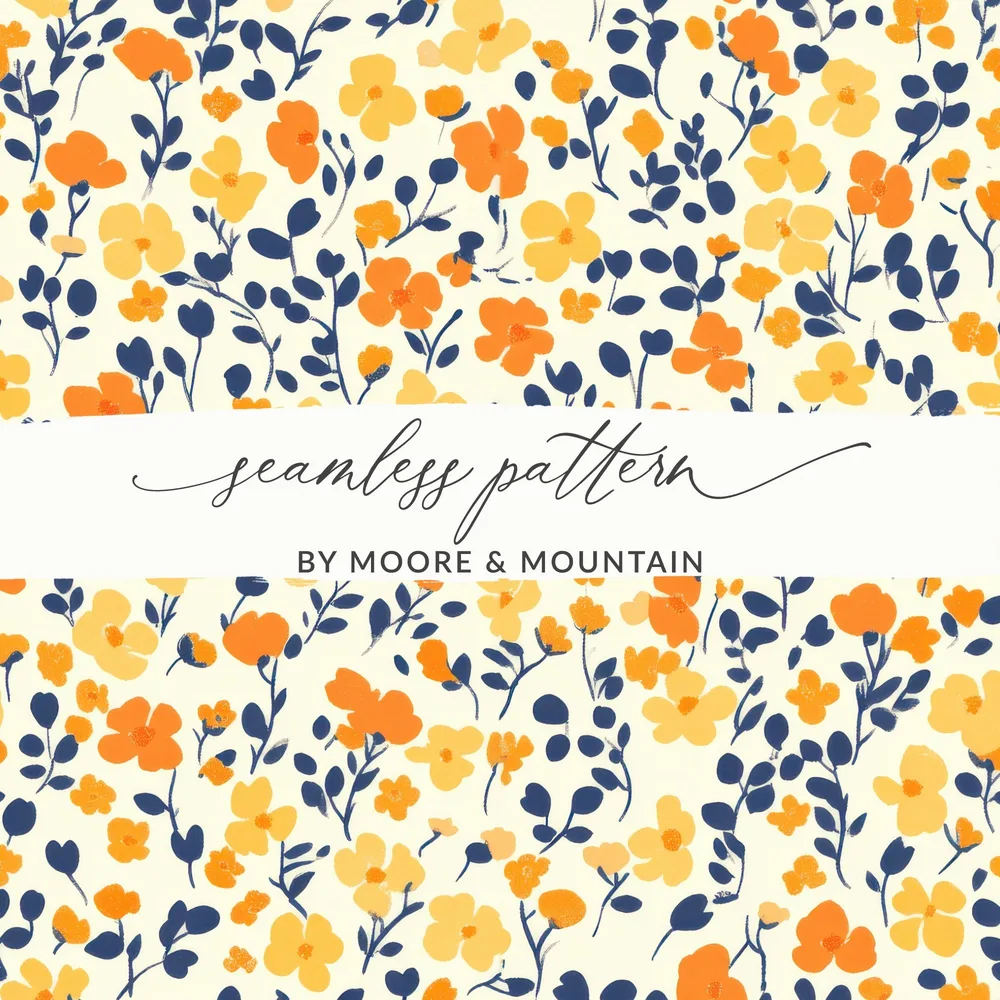 Seamless Floral Pattern by Moore & Mountain Design
