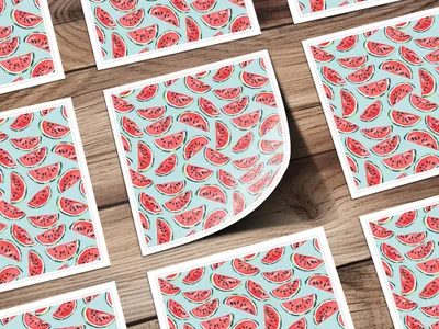 Watermelon Slices Pattern Print Decorative Paper