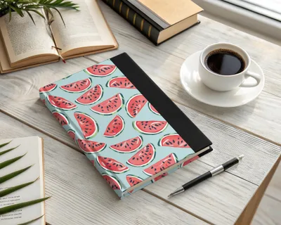 Watermelon Slices Design Hardcover Notebook