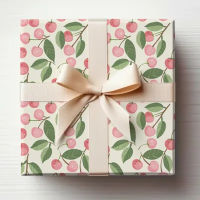 Elegant Cherry Blossom Gift Wrapping Paper for Presents