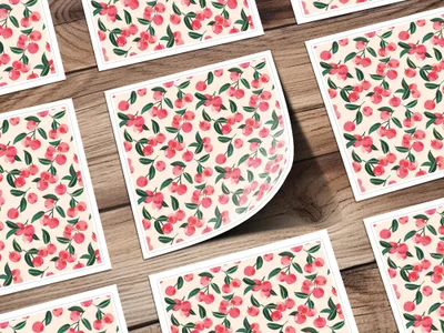 Cherry Blossom Pattern Sticker Sheets Pack of 10