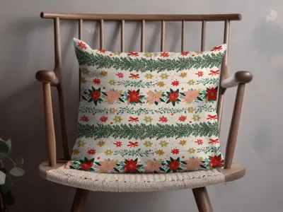 Festive Floral Christmas Theme Design Celebration Time Digital - Moore and Mountain