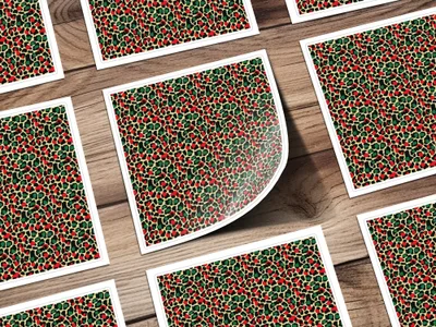 Festive Red and Green Christmas Leopard Print Seamless Pattern Background Digital - Moore and Mountain