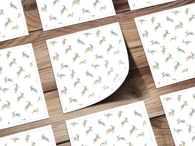 Floral Bunny Digital Paper, Easter Seamless Pattern, Spring Background, Scrapbook Paper, Fabric Design, Cute Rabbit Pattern, Digital - Moore and Mountain