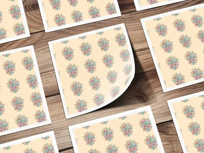 Floral Cross Seamless Pattern Digital, Easter Digital Paper, Religious Fabric Design, Christian Pattern Download, Church Digital - Moore and Mountain
