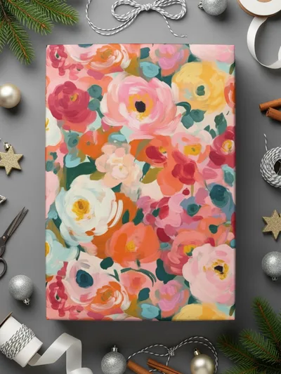 Floral Digital Paper, Abstract Flowers, Seamless Pattern, Commercial Use, Repeating Design, Colorful Blooms, Printable Papers, Scrapbooking - Moore and Mountain