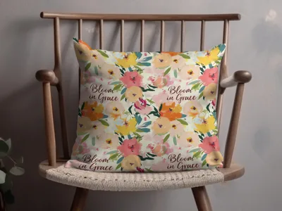 Floral Bloom in Grace Decorative Pillow Cover
