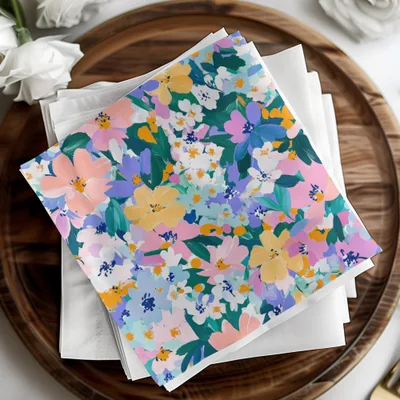 Floral Digital Paper, Flower Pattern, Seamless Design, Floral Background, Pastel Colors, Commercial Use Digital Downloads - Moore and Mountain