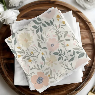 Floral Digital Paper, Flower Seamless Pattern, Spring Blooms, Fabric Design, Scrapbooking Paper, Commercial Use, Digital Download - Moore and Mountain
