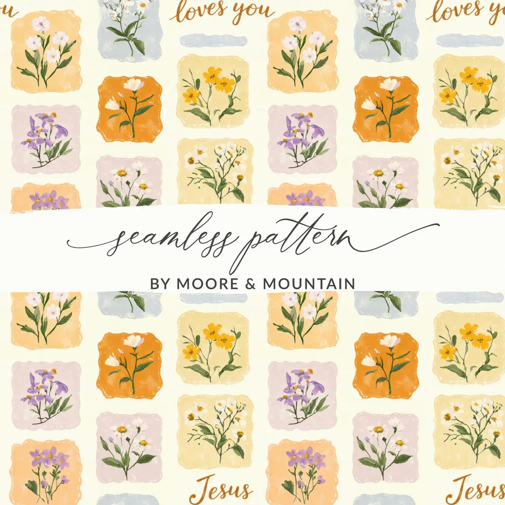 Seamless Pattern Moore & Mountain Christian Design