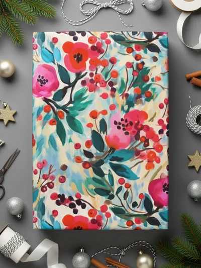 Floral Digital Paper, Painterly Flowers, Seamless Pattern Design, Scrapbook Paper, Surface Pattern, Fabric Design, Floral Art, Digital - Moore and Mountain