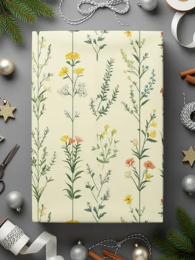 Floral Digital Paper, Seamless Flower Pattern, Botanical Background, Digital Download, Scrapbook Paper, Flower Print, Fabric Design - Moore and Mountain