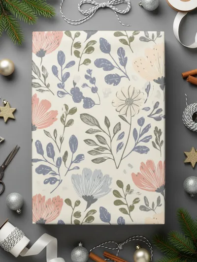 Floral Digital Paper, Seamless Flower Pattern, Botanical Print, Fabric Design, Scrapbooking, Background Image, Digital Downloads - Moore and Mountain