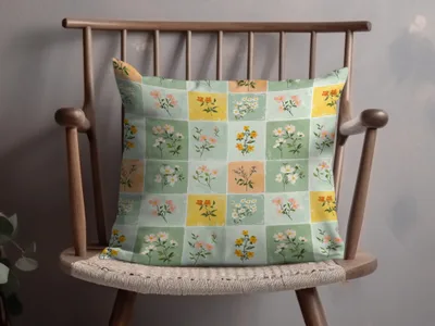 Floral Patterned Decorative Pillow for Cozy Home