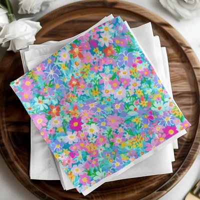 Ditsy Floral Seamless Flower Pattern, Floral Clipart, Botanical Print, Fabric Design, Colorful Flower DesignFloral Digital Paper, Seamless Flower Pattern, Bright Colorful Design, Scrapbook Paper Pack, Fabric Design, Digital Download, Commercial Use - Moore and Mountain