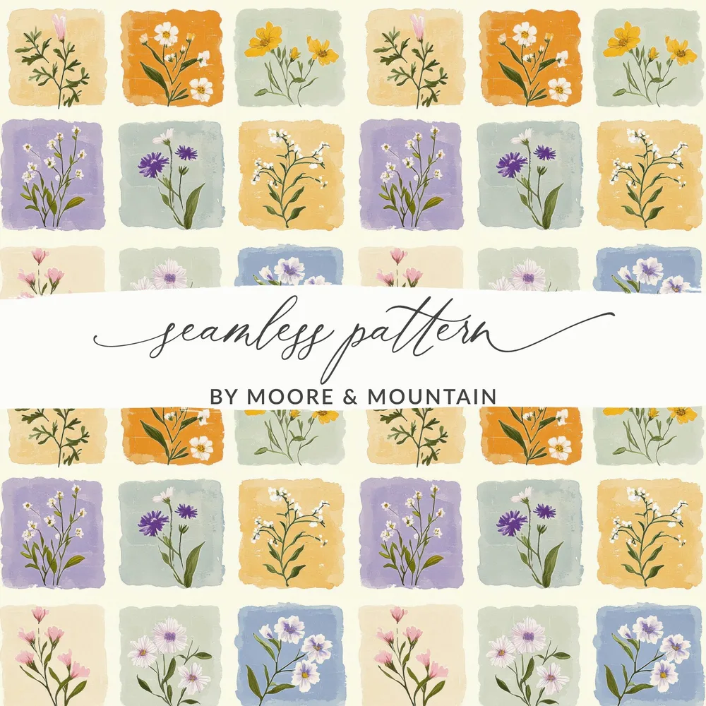 Floral Seamless Pattern by Moore & Mountain Design