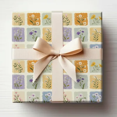 Beautiful Floral Pattern Gift Wrapping Paper Sheets