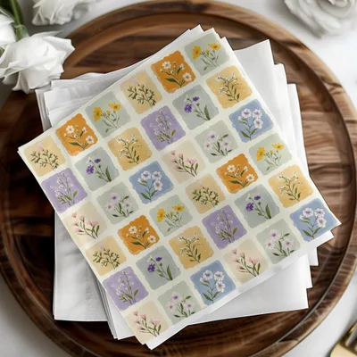 Floral Pattern Design Paper Napkins for All Occasions