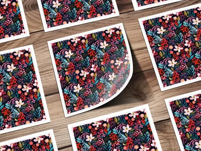 Floral Digital Paper, Seamless Pattern Design, Flower Pattern File, Floral Pattern Download, Commercial Use License, Botanical Print, JPEG - Moore and Mountain