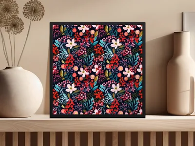 Floral Digital Paper, Seamless Pattern Design, Flower Pattern File, Floral Pattern Download, Commercial Use License, Botanical Print, JPEG - Moore and Mountain